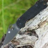 Spyderco Knives Spyderco Para Military 3 G-10 Black C223GPBK, 2.95 in. CPM S30V Black Plain Blade
