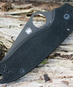 Spyderco Knives Spyderco Para Military 3 G-10 Black C223GPBK, 2.95 in. CPM S30V Black Plain Blade -Knifeworks Sales Store c223gpbk.4 91069.1566585910