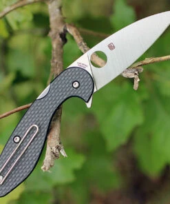 Spyderco Knives Spyderco Paul Alexander Sliverax Carbon Fiber/G-10 C228CFP, 3.48" CPM S30V Plain Blade -Knifeworks Sales Store c228cfp 74527.1566585889