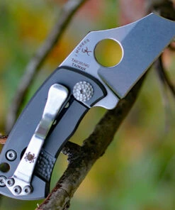 Spyderco Knives Spyderco MCBEE C236TIP, 1.52" CTS-XHP Steel Plain Blade, Titanium Handle -Knifeworks Sales Store c236tip.4 26565.1566586081