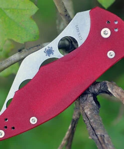 Spyderco Knives Spyderco Yojimbo 2 Trainer C85TR2, 3.125" CTS-BD1 Stonewash, Red G-10 Handle -Knifeworks Sales Store c85tr2.3 99942.1566585949