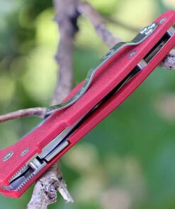 Spyderco Knives Spyderco Yojimbo 2 Trainer C85TR2, 3.125" CTS-BD1 Stonewash, Red G-10 Handle -Knifeworks Sales Store c85tr2 62192.1566585948