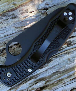 Spyderco Knives Spyderco Salt 2 All Black Lightweight C88SBBK2, 3.0" H-1 Black Serrated Blade, FRN Handle -Knifeworks Sales Store c88sbbk2.3 85581.1566585893