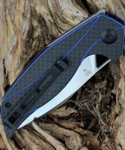 CIVIVI Knives CIVIVI Anthropos C903B, 3.25" D2 Satin Drop Point Plain Blade, Blue G-10 Handles w/ Carbon Fiber Overlay -Knifeworks Sales Store c903b.2 06432.1628005414