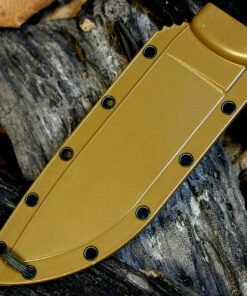 ESEE Knives ESEE- 6 Plain Edge, Rounded Pommel, Coyote Brown Sheath w/ Clip Plate -Knifeworks Sales Store cb sheath 2 81756.1566589591