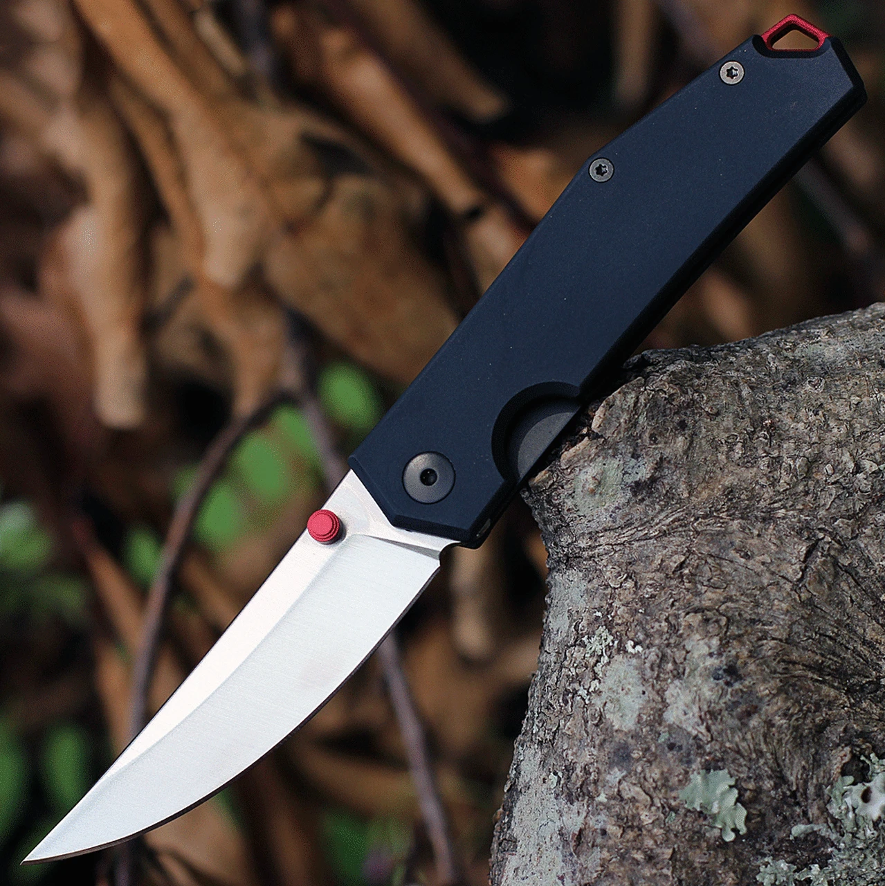 GiantMouse Giant Mouse Ace Clyde-Black-Alu, 3.0" N690 Steel Satin Plain Blade, Black Aluminum Handle 1 GiantMouse Giant Mouse Ace Clyde-Black-Alu, 3.0" N690 Steel Satin Plain Blade, Black Aluminum Handle