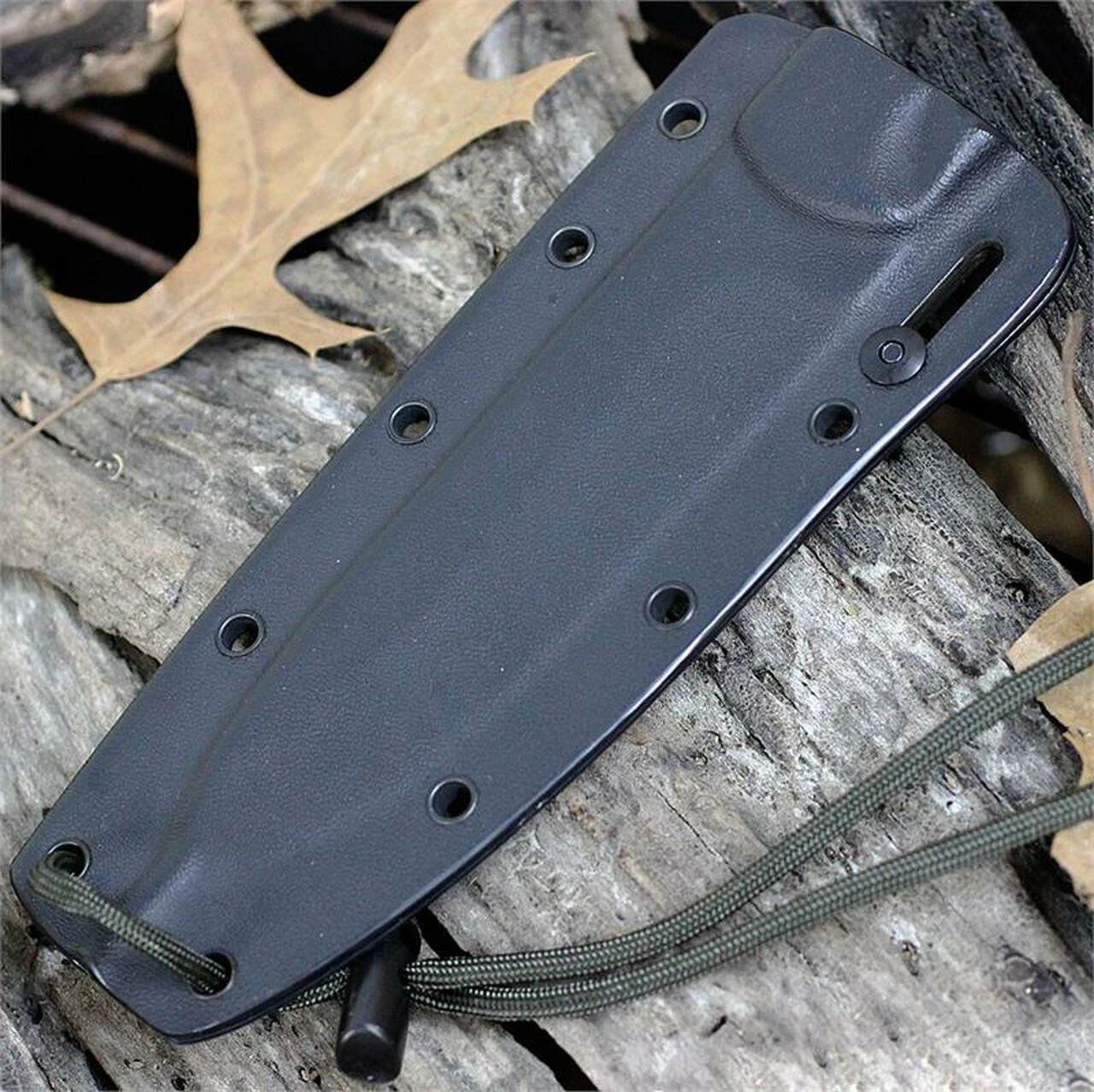 ESEE Knives Hoffman, CM-6-TG-B, Tactical Gray Plain Edge Blade, Black G-10 Handle, Black Kydex Sheath and Clip Plate 3 ESEE Knives Hoffman, CM-6-TG-B, Tactical Gray Plain Edge Blade, Black G-10 Handle, Black Kydex Sheath and Clip Plate - Image 3