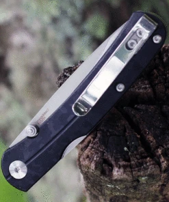 CRKT Kith 6433, 2.95" 8Cr13MoV Stainless Steel Satin Plain Blade, Black GRN Handles -Knifeworks Sales Store cr6433.2 31259.1625676440