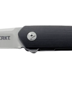 CRKT 7090 Cuatro, 3.2" 8Cr13MoV Plain Blade, Black G-10 Handle