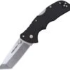 Cold Steel Mini Recon 1 CS-27BAT, 3.0" AUS-10A Stonewashed Tanto Blade, Black GRN Handle