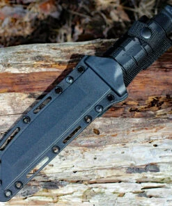 Cold Steel CS39LSFCT Leatherneck Tanto, 7" German D2 Plain Blade, Black Kraton Handle, Secure-Ex Sheath -Knifeworks Sales Store cs39lsfct.3 16965.1566587863