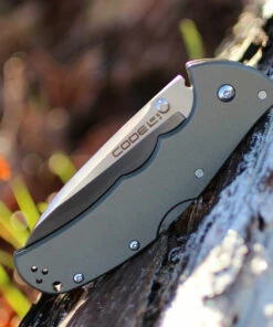 Cold Steel 58PS Code 4-Spear Point, 3.5" S35VN Plain Blade, Gray Aluminum Handle -Knifeworks Sales Store cs58ps.3 37829.1566586055