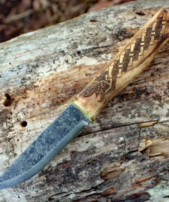 Condor Norse Dragon Knife 1021-3.8HC, 3.88 in. 1095 High Carbon Steel Blade, Wood Handle