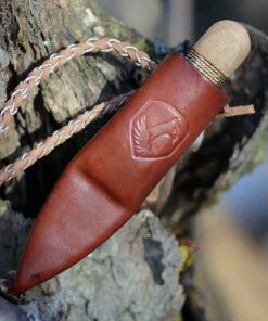 Condor Otzi Knife CTK3922-2.2, 2.375" 1095 HC Spear Point Blade, Hickory Wood Handle -Knifeworks Sales Store ctk392222.1 29457.1605130304