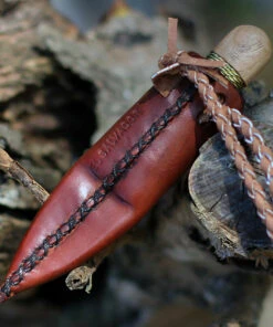 Condor Otzi Knife CTK3922-2.2, 2.375" 1095 HC Spear Point Blade, Hickory Wood Handle -Knifeworks Sales Store ctk392222 23522.1605130304