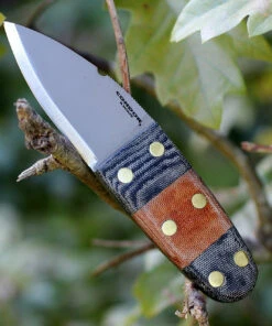 Condor Primitive Bush Dagger CTK3923-2.6HC, 2.63 in. 1075 High Carbon Steel, Micarta Handle