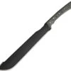 Condor 42118HC Discord Machete, 17.75" 1075 High Carbon Steel Plain Black Blade, Gray Micarta Handle