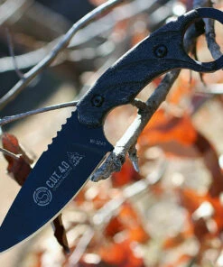 Tops Knives CUT-40 Combat Utility Tool Blackout Edition, Joshua Swanagon Karambit Style Fixed Blade