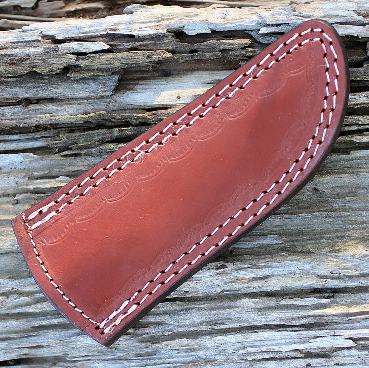 Damascus Blade Knife Damascus 1072 The Wedge Fixed Blade, 4" Damascus Plain Blade, Black Buffalo Horn Handle 4 Damascus Blade Knife Damascus 1072 The Wedge Fixed Blade, 4" Damascus Plain Blade, Black Buffalo Horn Handle - Image 4