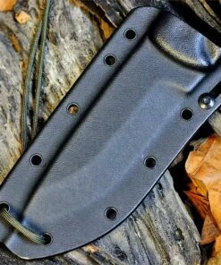 ESEE Knives ESEE Cutlery Model 5, Green Canvas Micarta, Black Blade, Kydex Sheath, Combo Edge -Knifeworks Sales Store esee 22ss 60642.1566589563