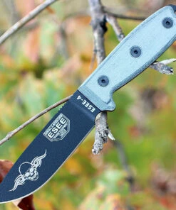 ESEE Knives ESEE-4P-SKULL (4.5" Black w/Skull) Coyote Brown