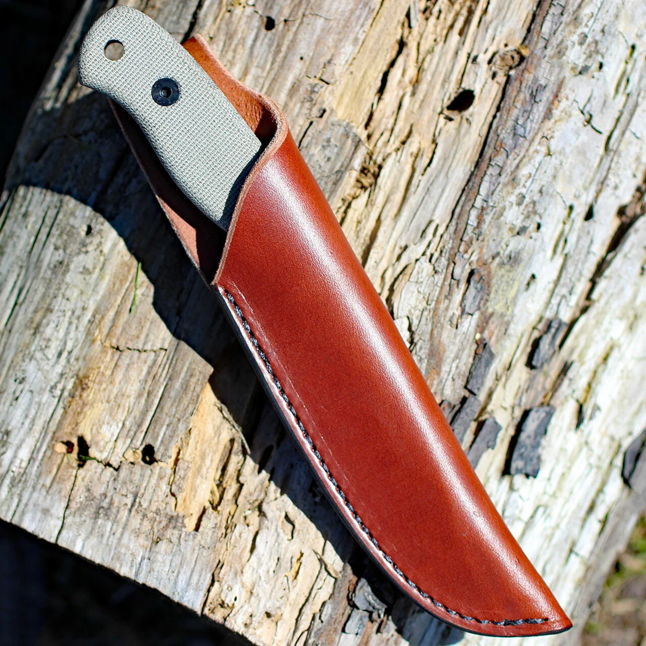 ESEE Knives Esee-JG3-BO Camp-Lore Designed by James Gibson, 3.5" 1095 Black Oxide Stonewash Blade, Micarta Handle 3 ESEE Knives Esee-JG3-BO Camp-Lore Designed by James Gibson, 3.5" 1095 Black Oxide Stonewash Blade, Micarta Handle - Image 3