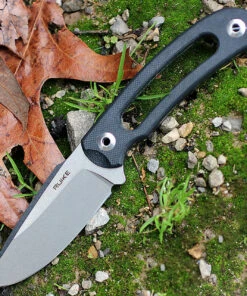 Ruike Hornet F815B, 3.35" 14C28N Plain Blade, Hollowed Black G-10 Handle