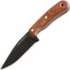Flexcut Hawthorne Seeker, 4 1/8" 1095 Steel Blade, Sapele w/ White G-10 Liner Handle