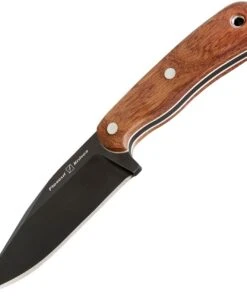 Flexcut Hawthorne Seeker, 4 1/8" 1095 Steel Blade, Sapele w/ White G-10 Liner Handle