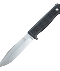 Fallkniven S1 Forest Knife - Black Thermorun (5.13" VG10 Satin) Black Zytel FN4K