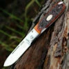 Fallkniven GPjb Gentleman Pocket Knife Jigged Bone, 3.07" Lam.Cos Satin Blade
