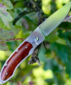 Fallkniven P Framelock Folding knife, 3" 3G Satin Blade, Desert Wood Ironwood Handle, Nylon Sheath -Knifeworks Sales Store fnp3gic.jpg.5 11725.1627330653