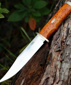 Fallkniven Krut SK6se Limited Edition, 6.22" Lam.CoS Satin Plain Blade, Curly Brich Handle