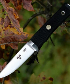 Fallkniven Tre Kronor, Thermorun Handle, Leather Sheath