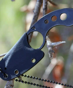 Fred Perrin FRDGN La Griffe Neck Knife, 1.5" 440C Plain Blade, Stainless Handle -Knifeworks Sales Store frdgn.3 75302.1566585973