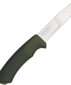 Mora Knives Bushcraft Forest, 4.3" SS Blade, Green Polypropylene Handle