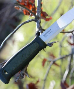 Mora Kansbol, 4.3" Stainless Plain Blade, Green TPR Handle