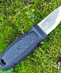 Mora Eldris, 4.3" 12C27 Plain Blade, Black Polymer Handle