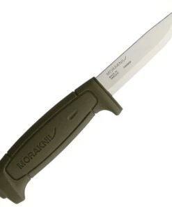 Mora Kniv Basic 511, 3.5 in. Carbon Steel Blade, Green Handle