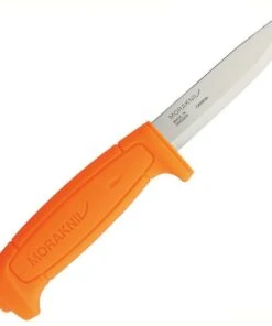 Mora Kniv Basic 511, 3.5 in. Carbon Steel Blade, Orange Handle