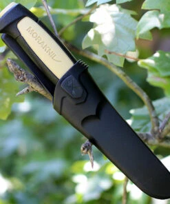 Morakniv 02208 Basic 511, 3.6" Carbon Plain Blade, Black/Tan Polymer Handle -Knifeworks Sales Store ft02208.2 48955.1566585954