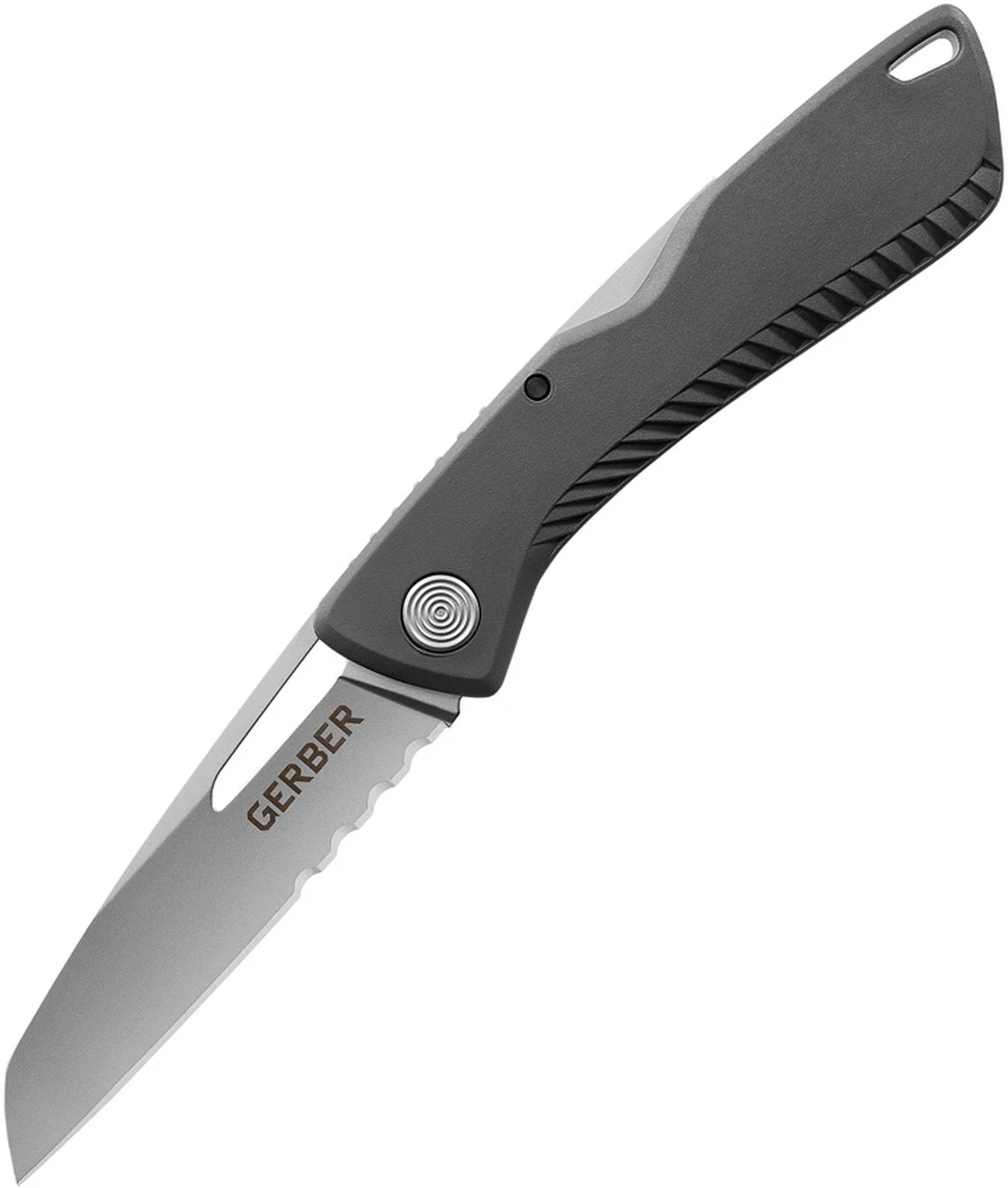 Gerber Sharkbelly Folding Knife 31-003216, 3.25" 420HC Combo Blade, Gray GRN Handle 1 Gerber Sharkbelly Folding Knife 31-003216, 3.25" 420HC Combo Blade, Gray GRN Handle