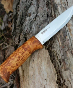 Helle Gaupe, Triple Laminated Stainless Steel, Curly Birch Handle