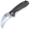 Honey Badger Knives Medium D2 Claw Flipper HB1115, 3.0" D2 Claw Blade, Black FRN Handle