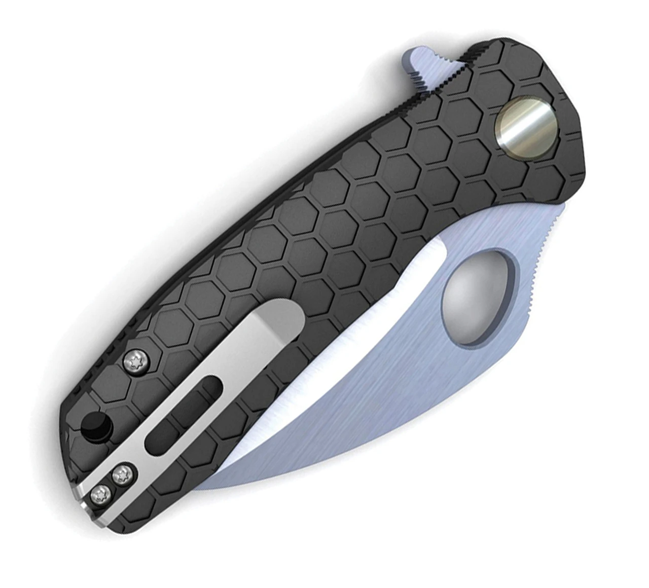Honey Badger Knives Medium D2 Claw Flipper HB1115, 3.0" D2 Claw Blade, Black FRN Handle 2 Honey Badger Knives Medium D2 Claw Flipper HB1115, 3.0" D2 Claw Blade, Black FRN Handle - Image 2
