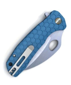 Honey Badger Knives Large Claw Flipper HB1137, 3.38" 8Cr13Mov Claw Plain Blade, Blue FRN Handle -Knifeworks Sales Store hb1137 28761.1616505505