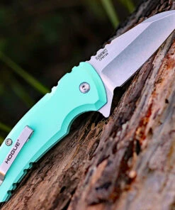 Hogue 24163 X1-Microflip 2.75" CPM-154 Wharncliffe Blade, Aquamarine Aluminum Handle -Knifeworks Sales Store ho24163 1 89629.1566586027