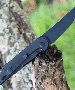 Jake Hoback Knives Jake Hoback Radford HOB019MGD, 3.25"CPM-20CV Stonewashed Plain Blade, Natural Canvas Micarta Handles -Knifeworks Sales Store hob019mgd 28913.1627326307