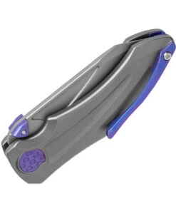 Jake Hoback Knives Jake Hoback Sumo Button Lock - Gray/Purple Ti (3.25" Satin CPM-20CV) 5 Jake Hoback Knives Jake Hoback Sumo Button Lock - Gray/Purple Ti (3.25" Satin CPM-20CV) -Knifeworks Sales Store hoback gray Purple 1 62271.1641831939