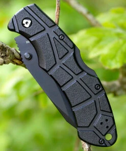 V Nives 30206 Rocky 2, 3.25" Black D2 Combo Blade, Black FRN Handle -Knifeworks Sales Store i30206 67159.1566586021